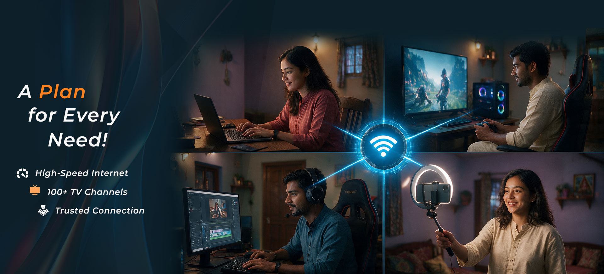Family connected at home