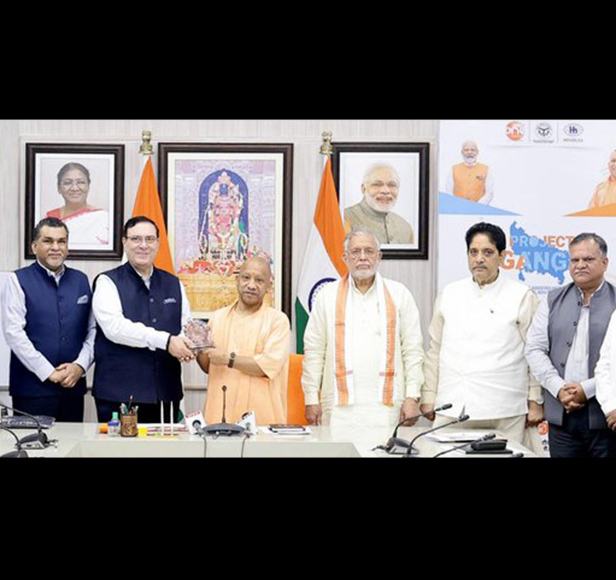 Uttar Pradesh Chief Minister Shri. Yogi Adityanath flags off Project GANGA initiative in association with HGS’s broadband vertical to connect 20 lakh households